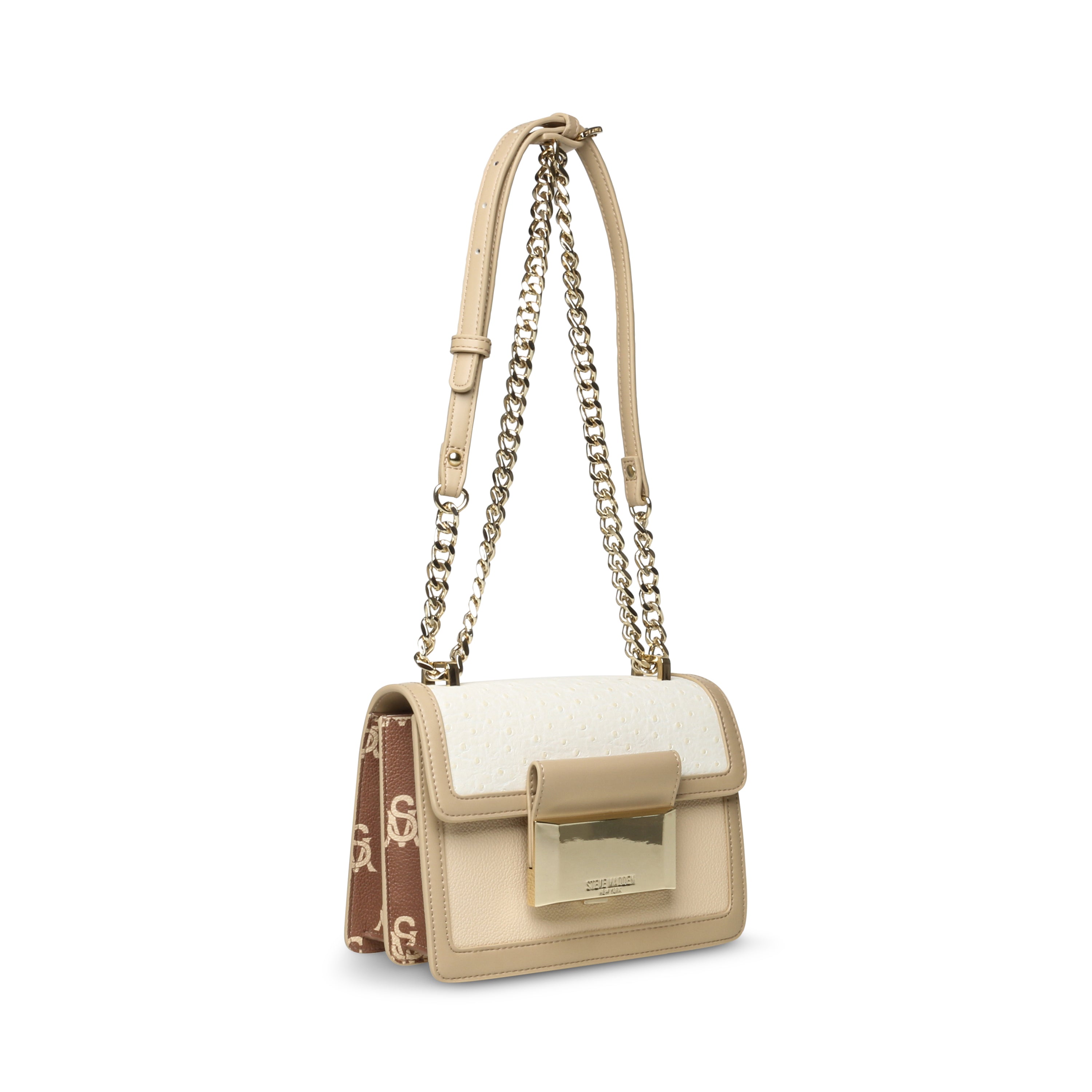 BPORTIAE CAMEL MULTI SATCHEL BAG