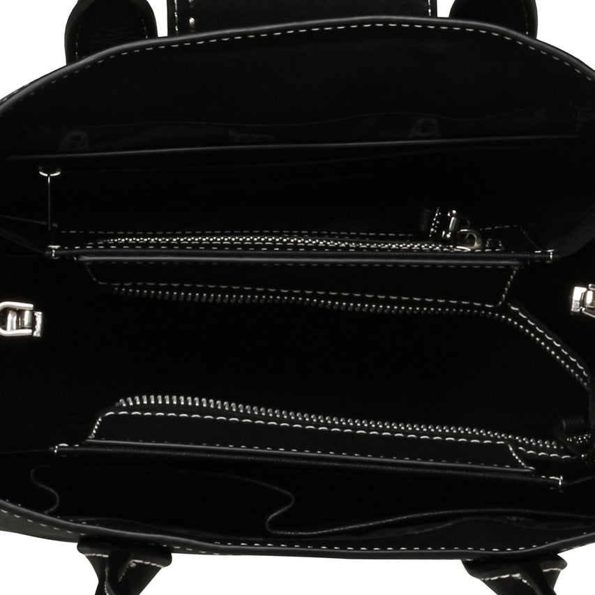 BRANCH BLACK/SILVER SATCHEL BAG