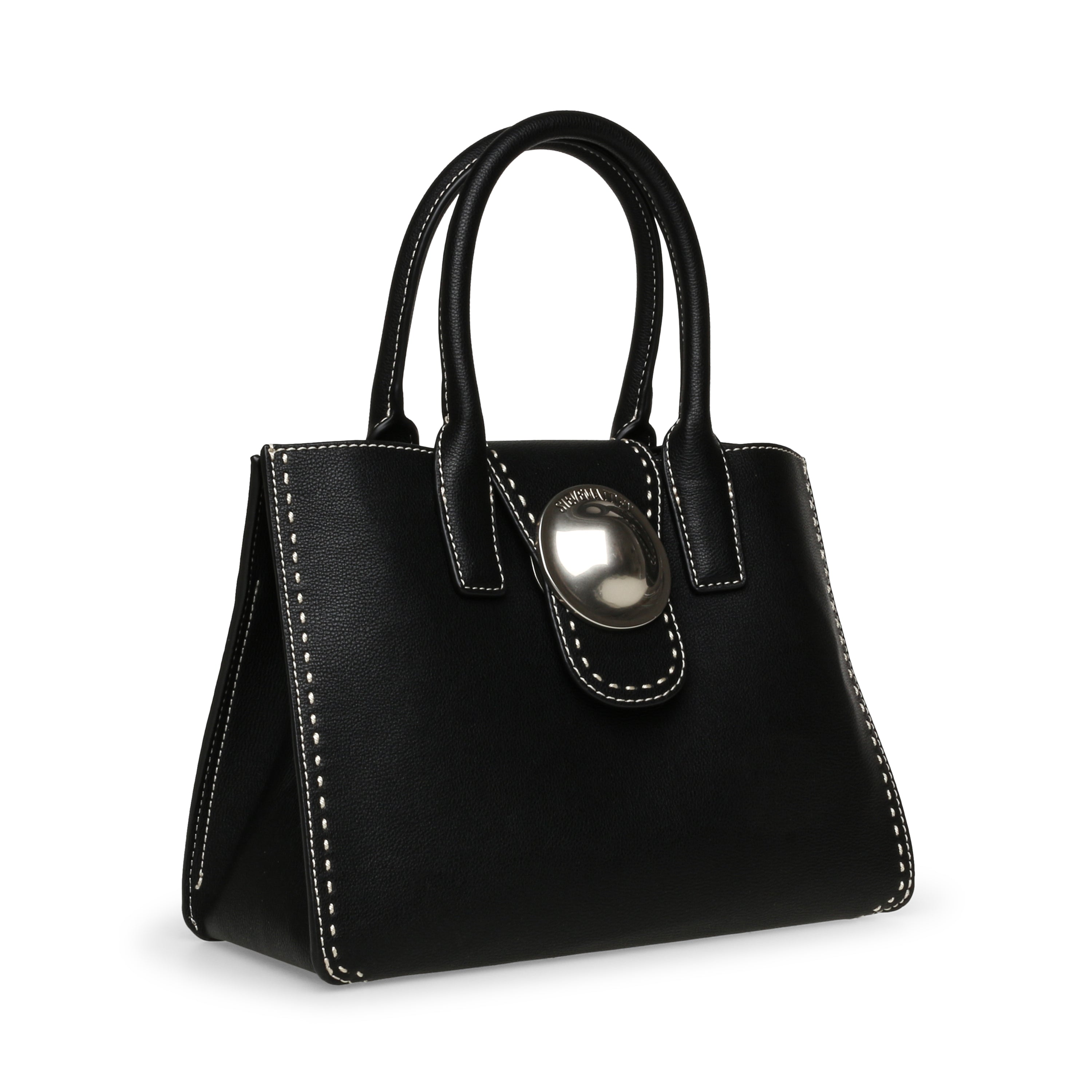 BRANCH BLACK/SILVER SATCHEL BAG