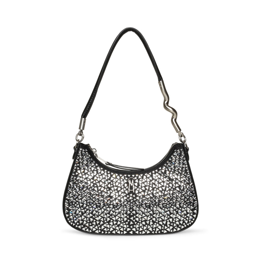 BRAZ BLACK/SILVER SHOULDER BAG