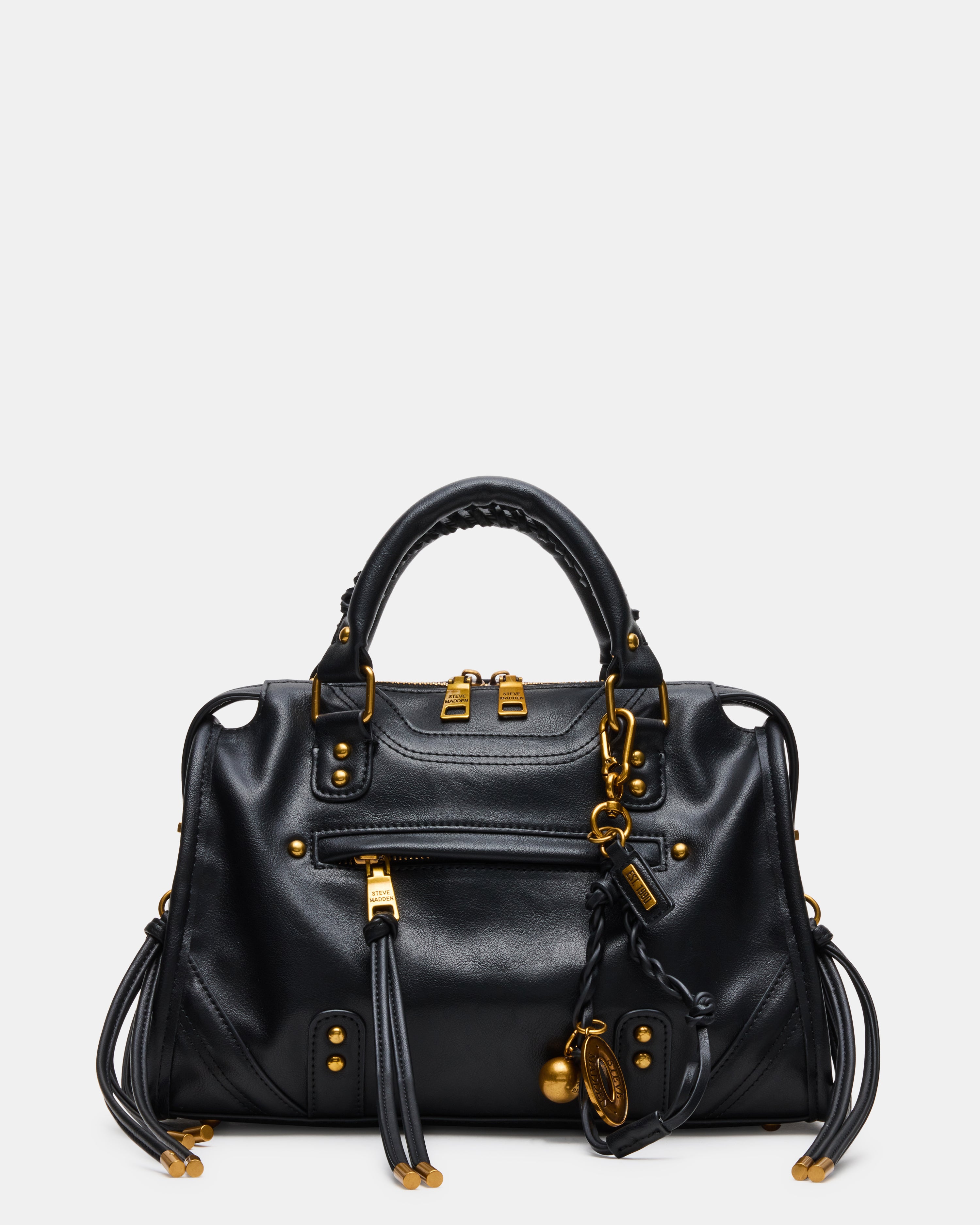 BRIGGS BLACK/GOLD SATCHEL BAG