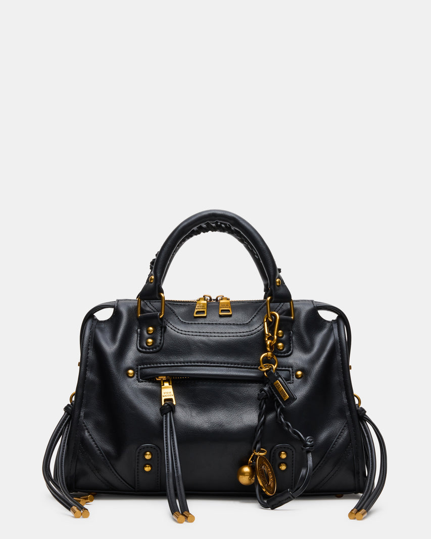 BRIGGS BLACK/GOLD SATCHEL BAG