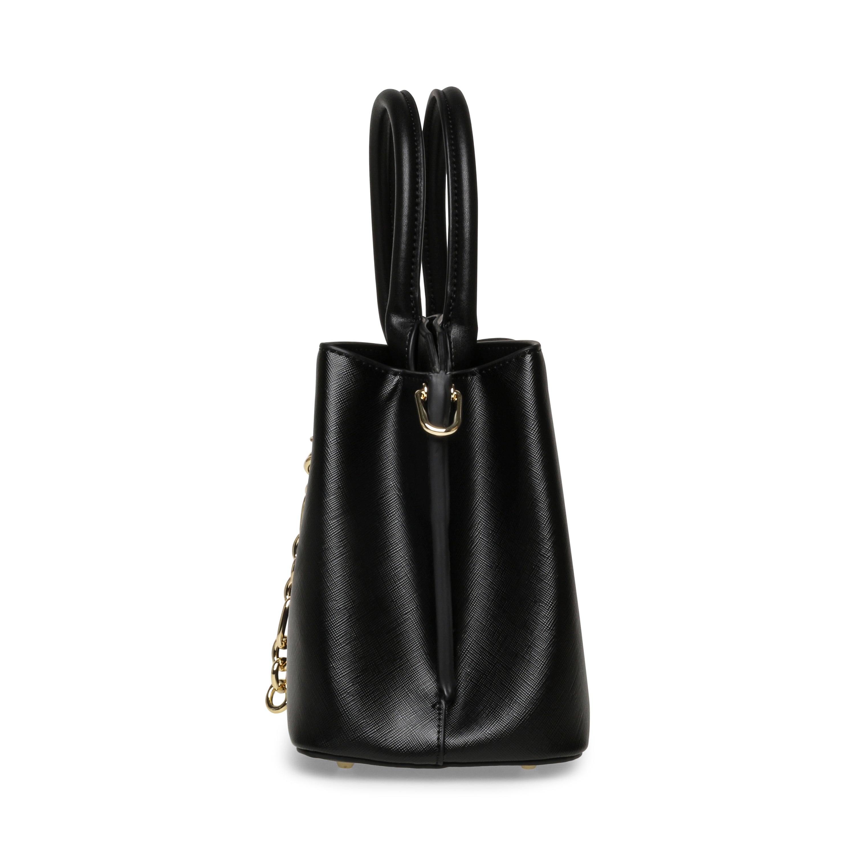 BROSALY BLACK/GOLD SATCHEL BAG - view 3