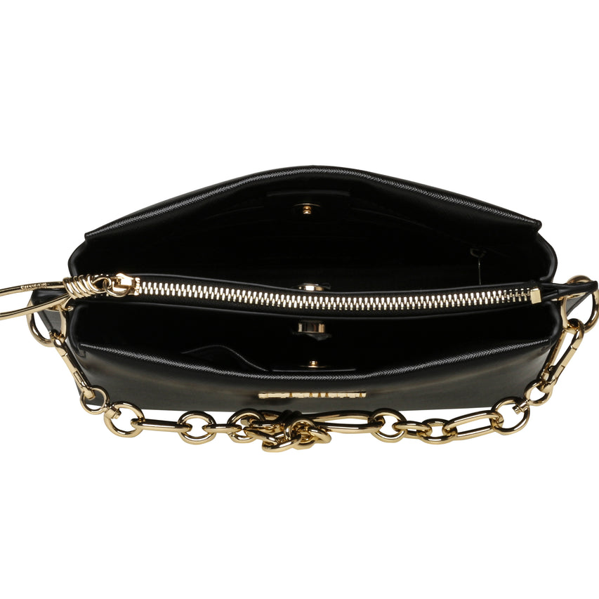 BROSS BLACK/GOLD CROSSBODY BAG - view 5