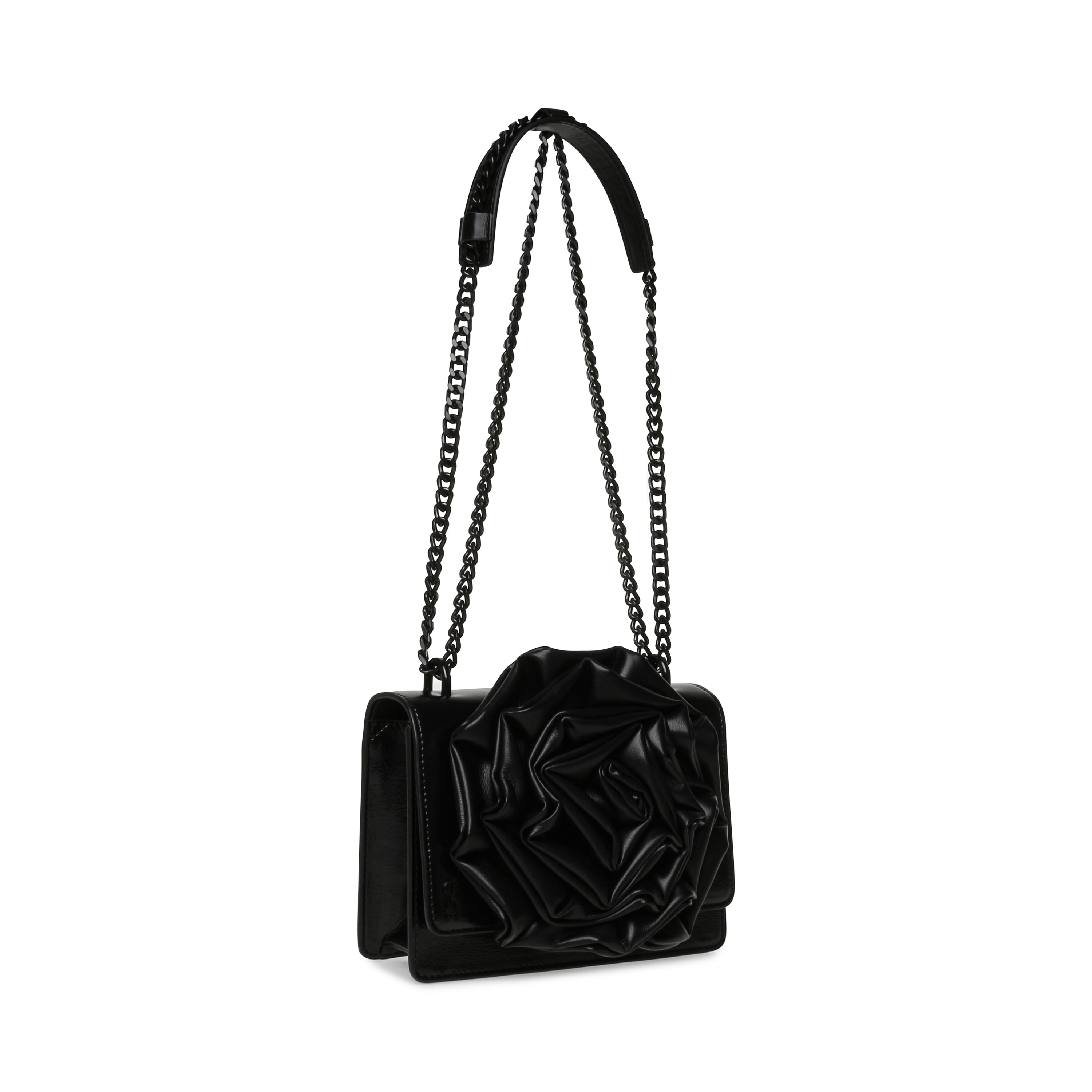 BROSSY BLACK/BLACK CLUTCH BAG