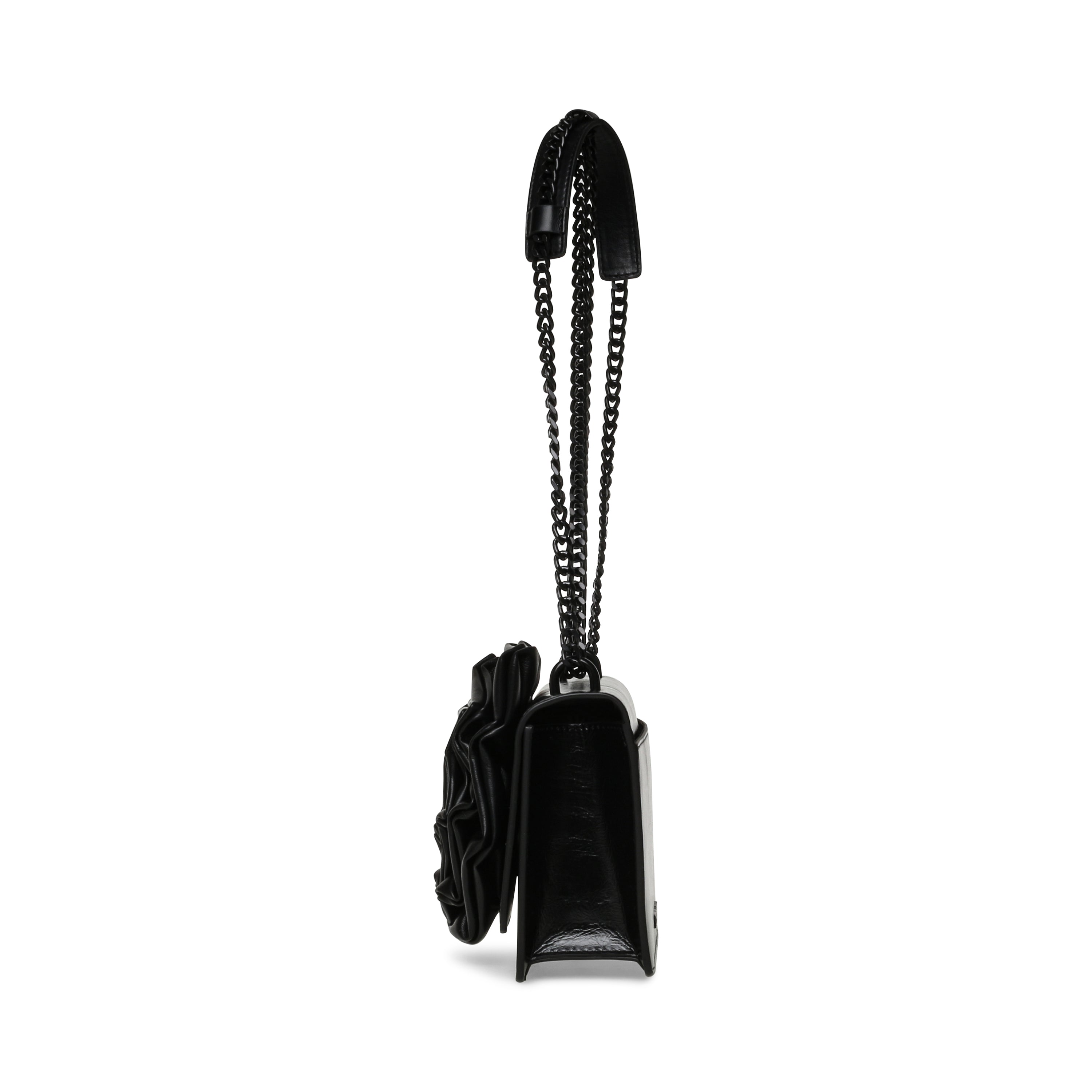 BROSSY BLACK/BLACK CLUTCH BAG