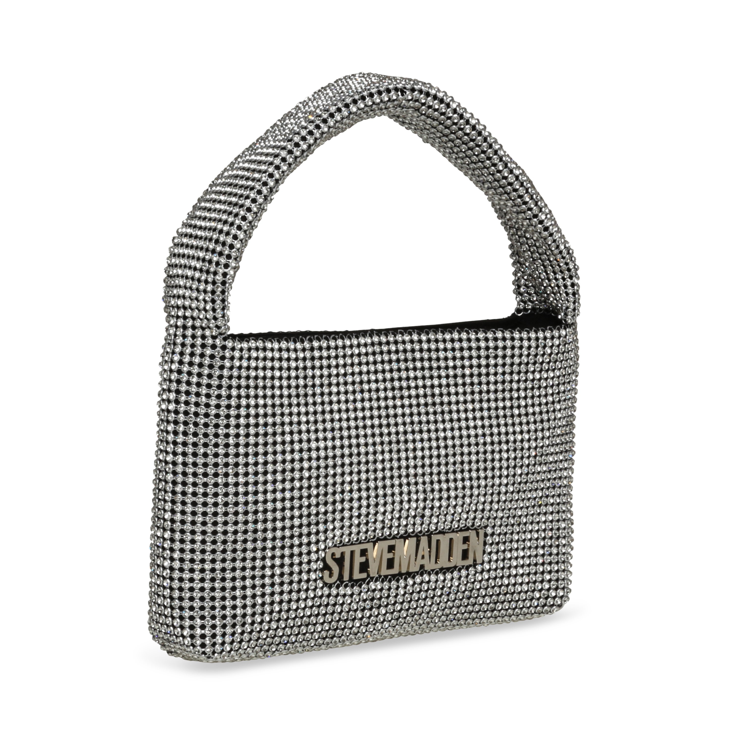 BSHIRI BLACK/SILVER SHOULDER BAG- Hover Image