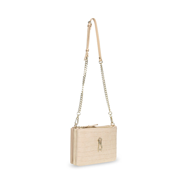 BSNAKE BONE/GOLD CROSSBODY BAG