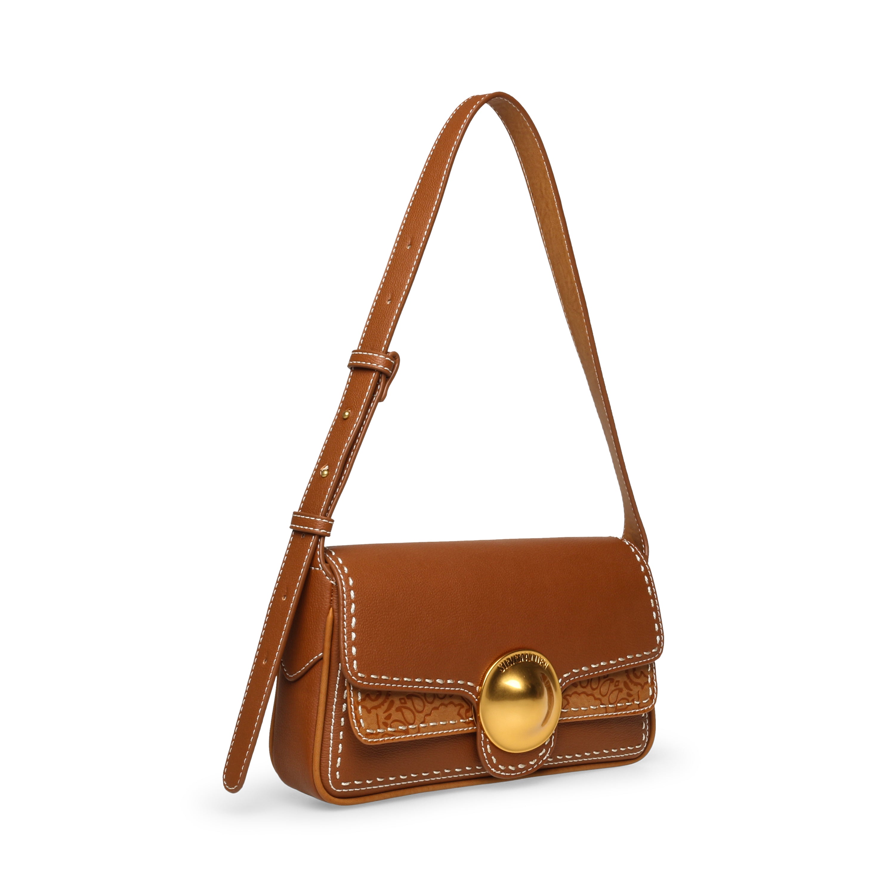BSPURS COGNAC/GOLD SHOULDER BAG - view 2