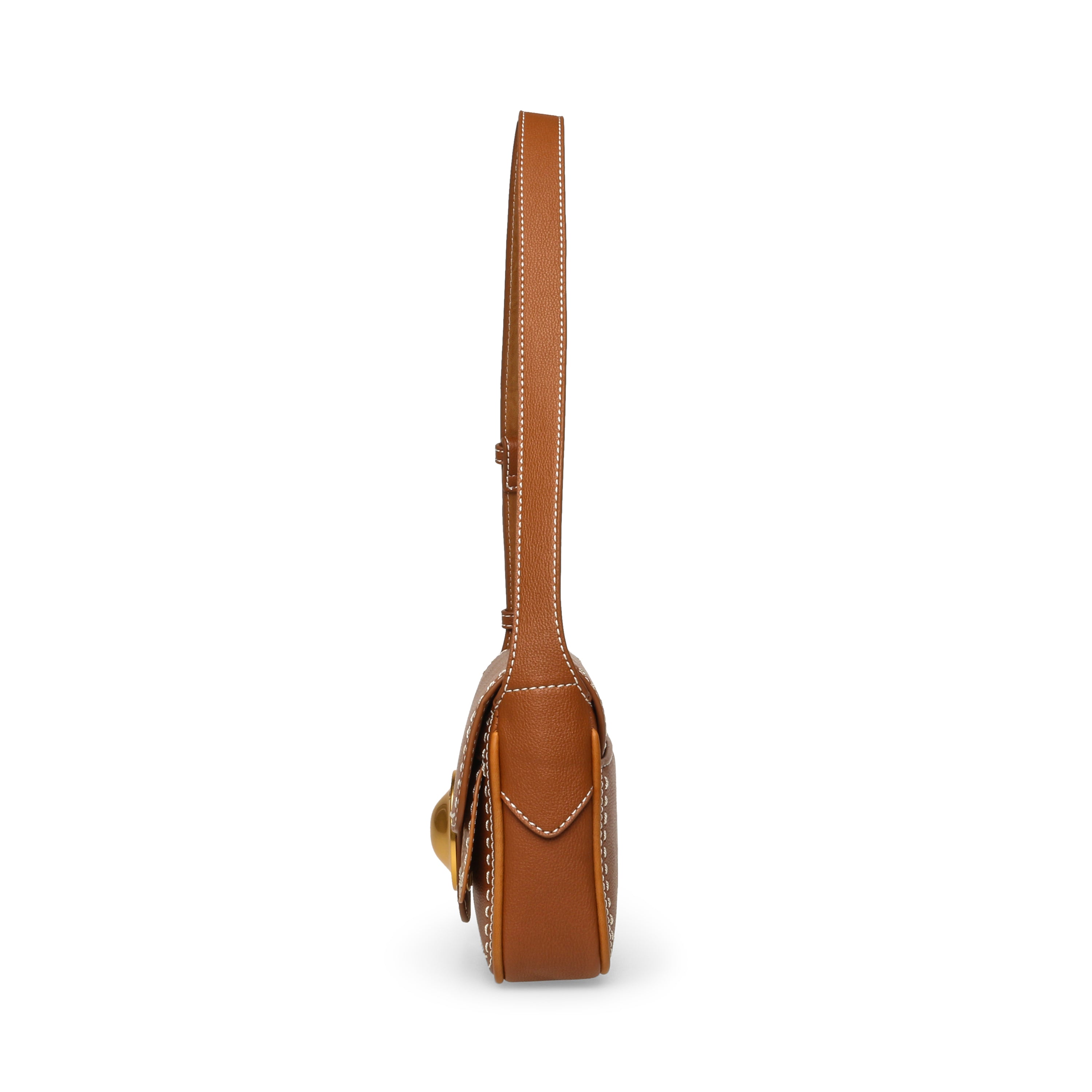 BSPURS COGNAC/GOLD SHOULDER BAG - view 4