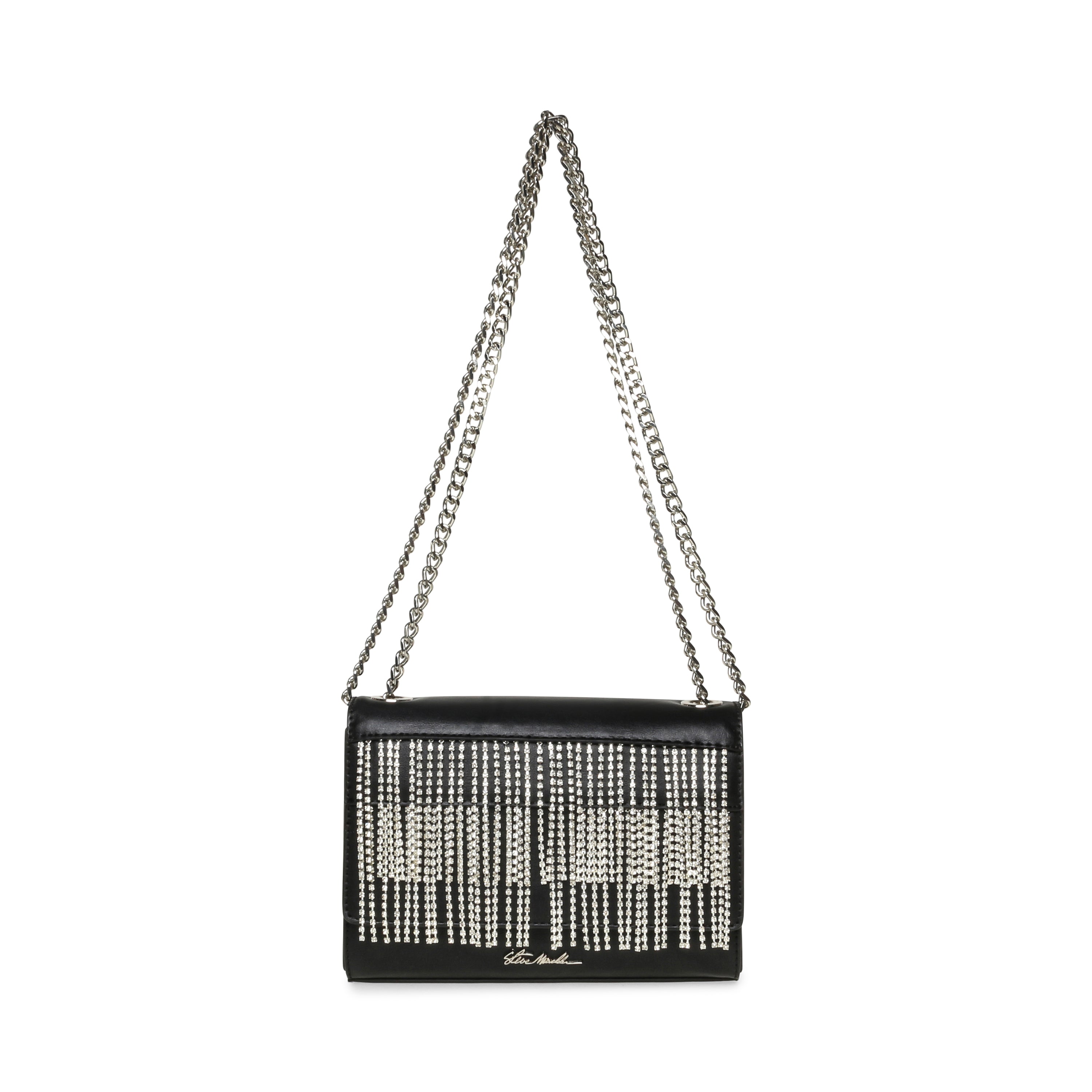 BSWANK BLACK/SILVER SHOULDER BAG