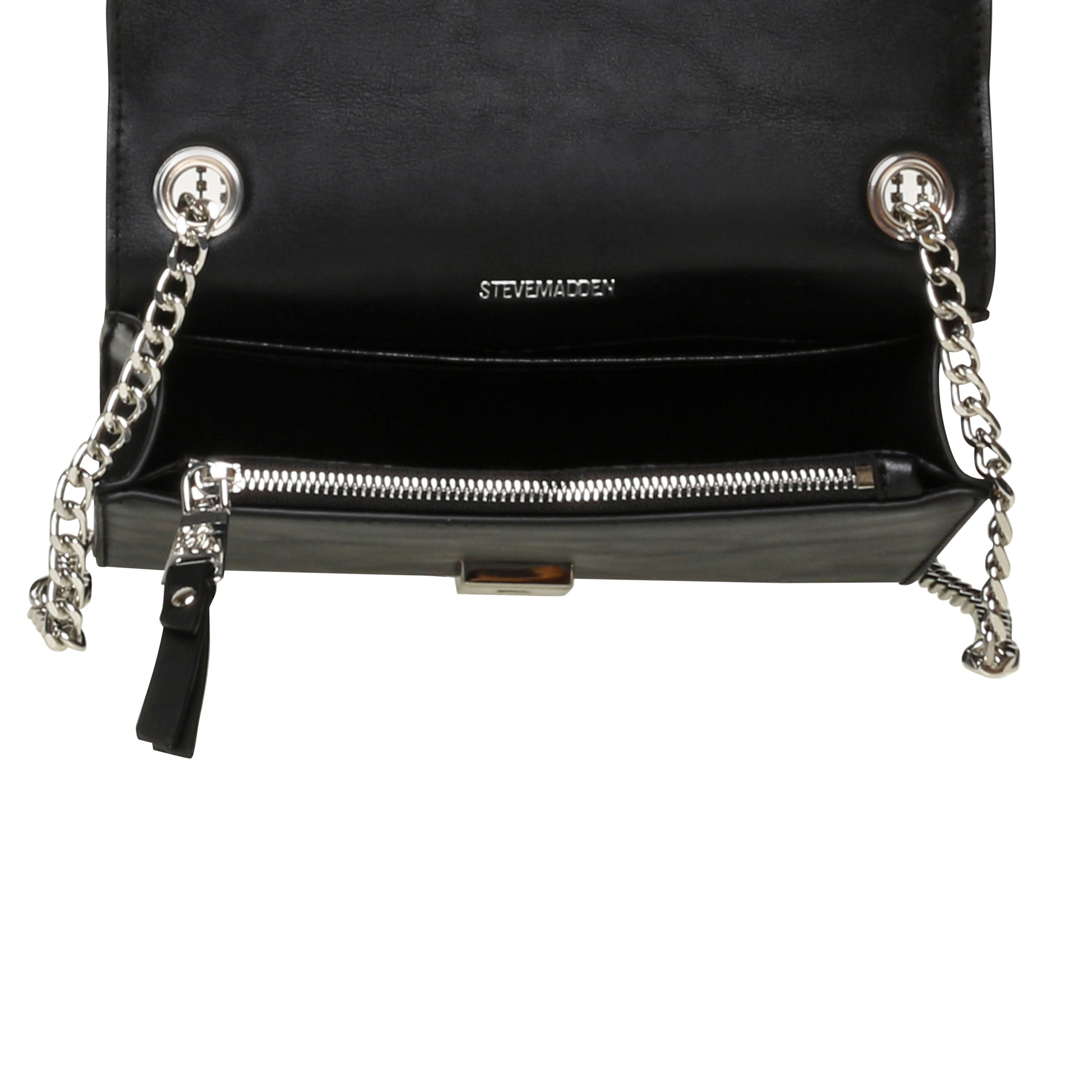 BSWANK BLACK/SILVER SHOULDER BAG - view 5