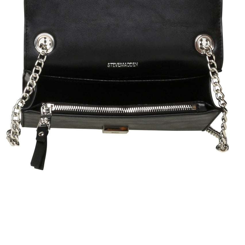 BSWANK BLACK/SILVER SHOULDER BAG - view 5