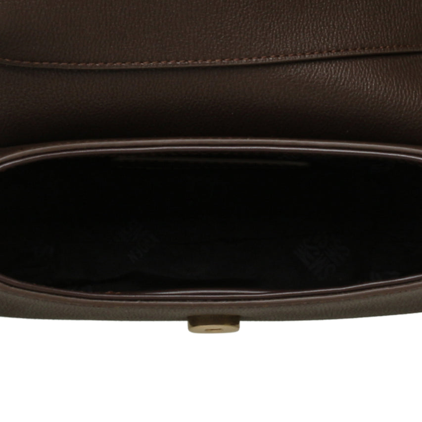 BTAIGA CHOC/GLD CROSSBODY BAG