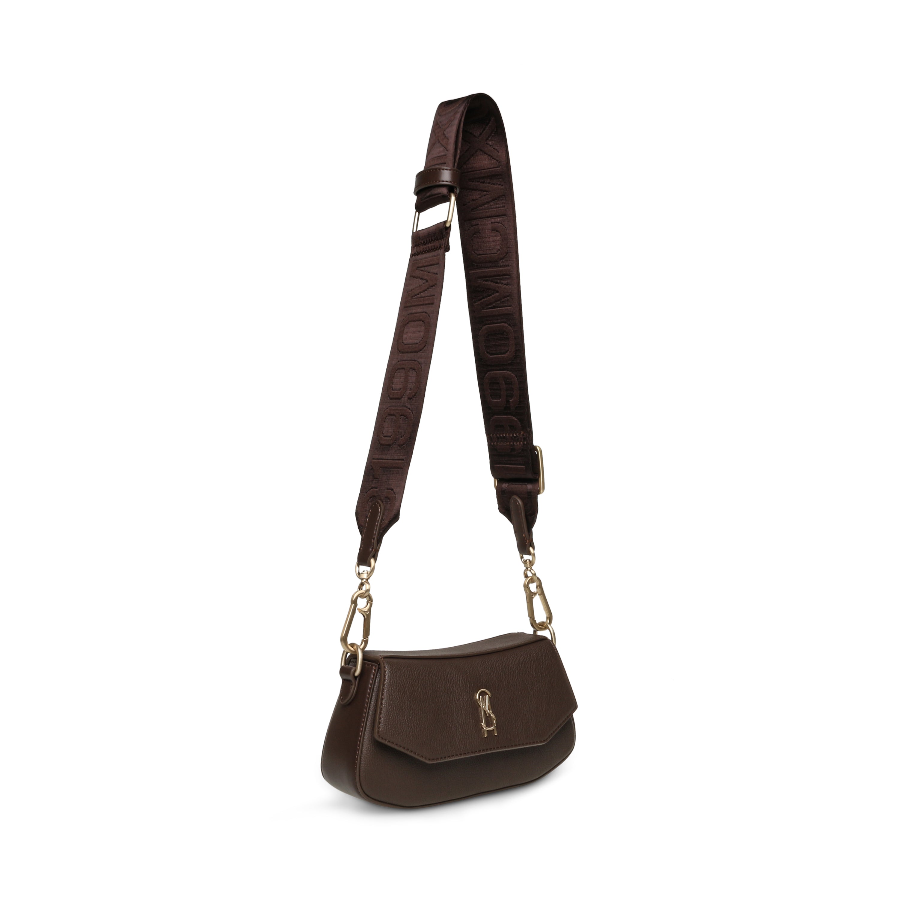 BTAIGA CHOC/GLD CROSSBODY BAG