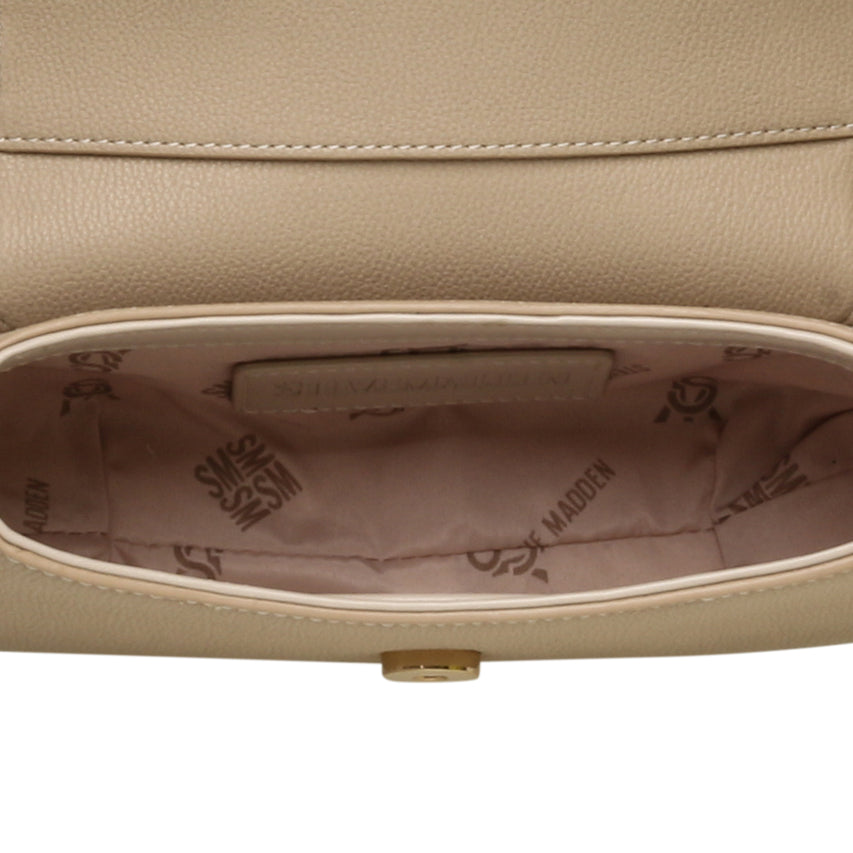 BTAIGA TAN/GOLD CROSSOBODY BAG
