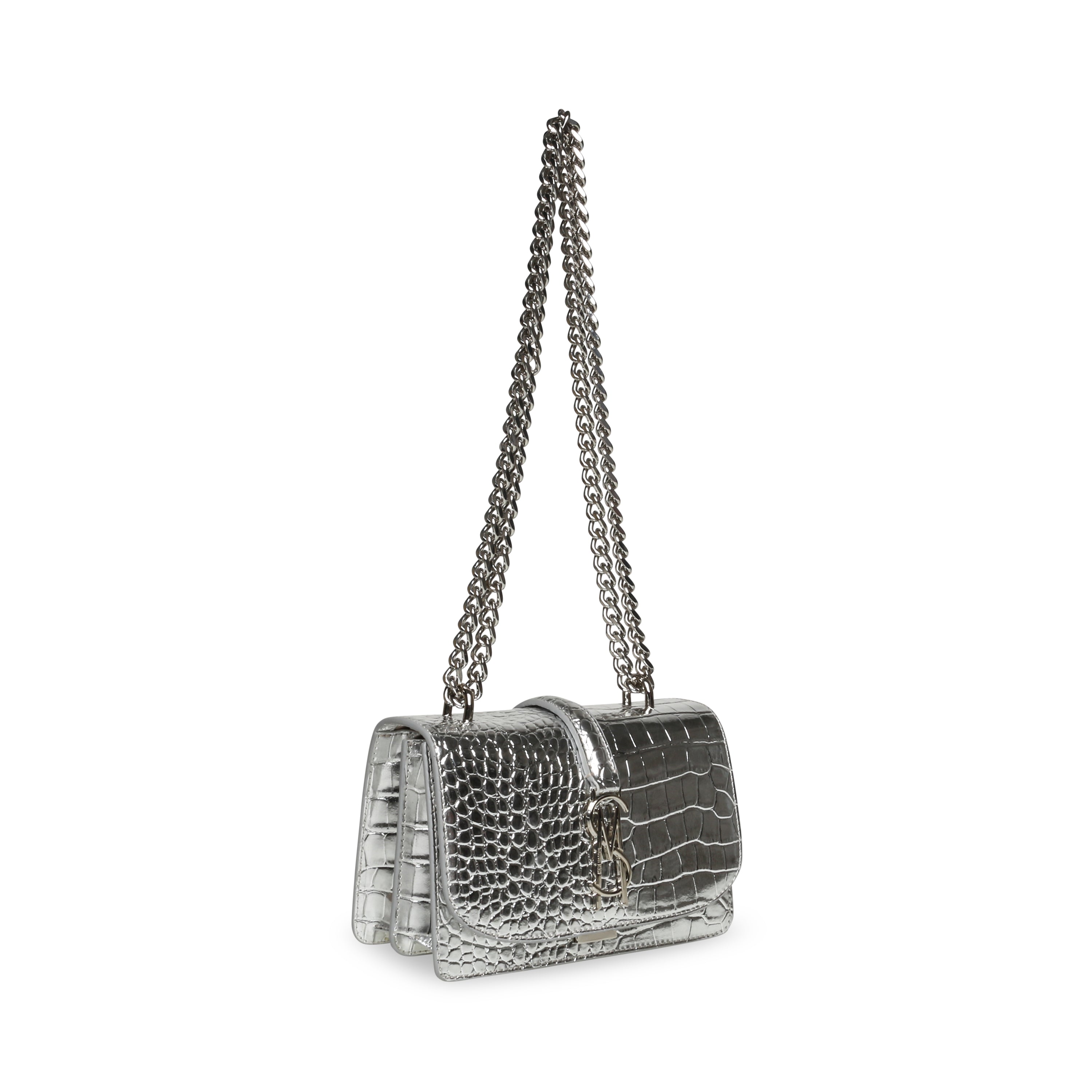 BTROYA SILVER CROSSBODY BAG- Hover Image