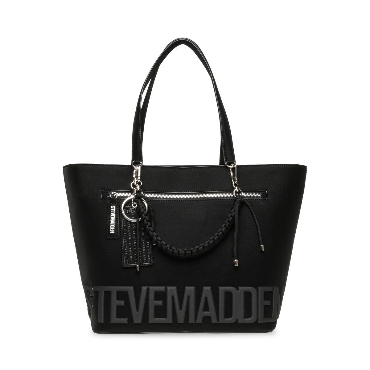 BVELOUR BLACK/SILVER TOTE BAG