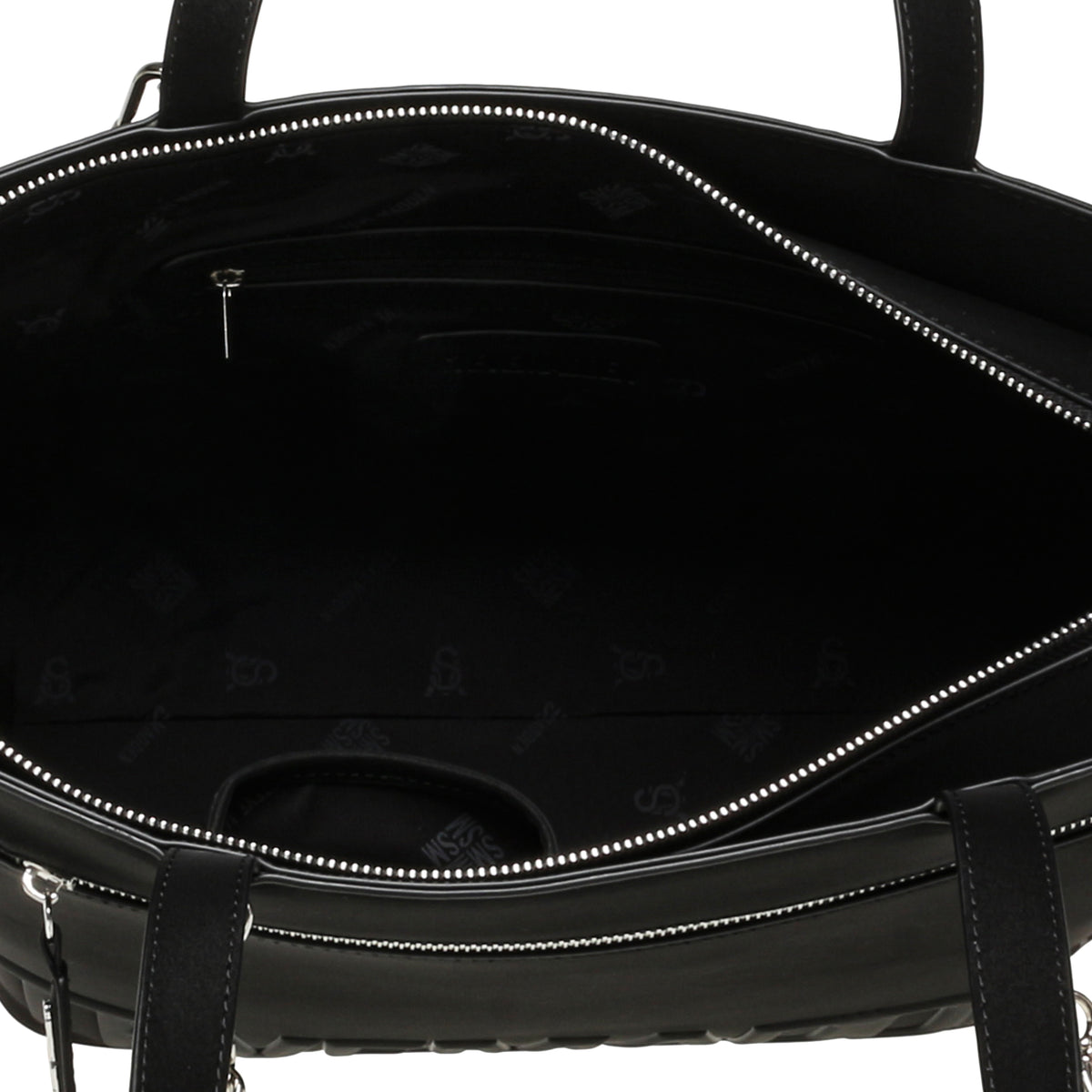 BVELOUR BLACK/SILVER TOTE BAG - view 5