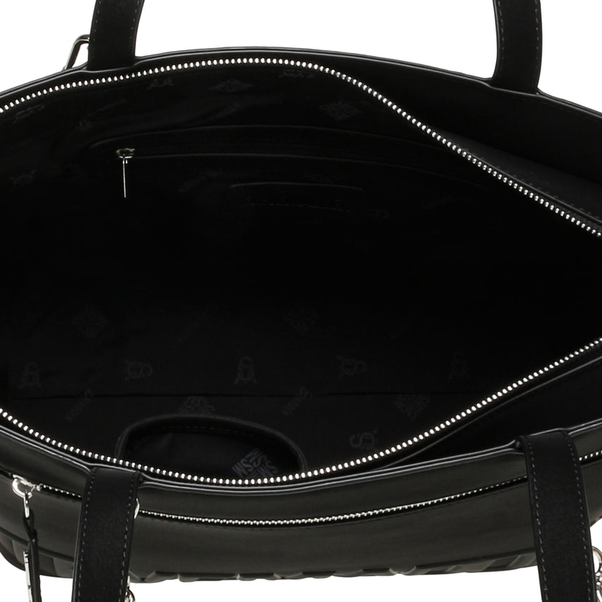 BVELOUR BLACK/SILVER TOTE BAG - view 5