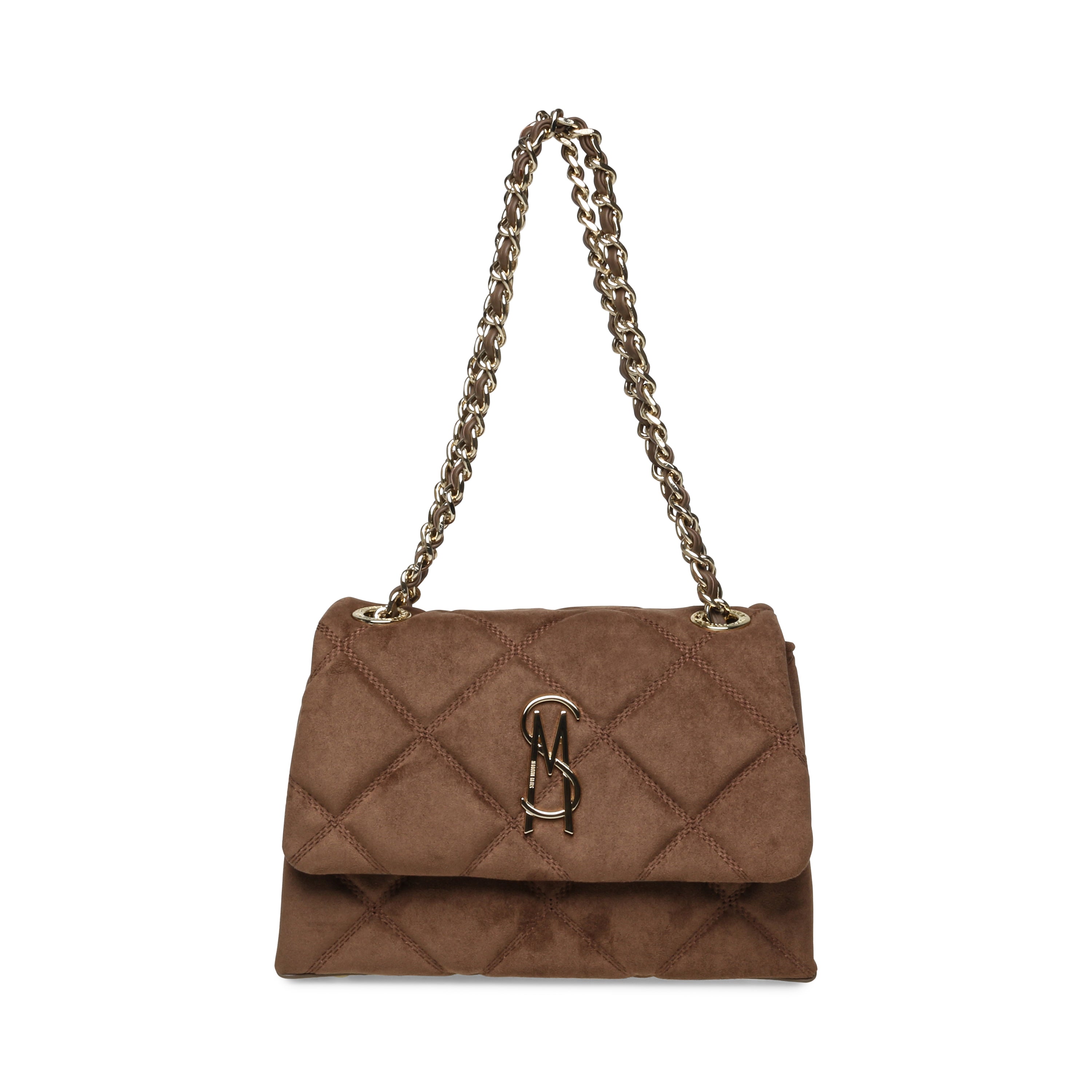 BVOLT-S TAUPE/GOLD SATCHEL BAG