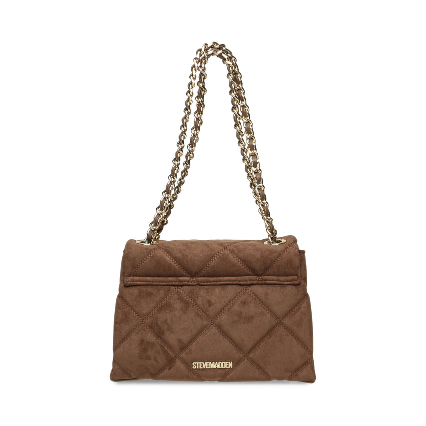 BVOLT-S TAUPE/GOLD SATCHEL BAG