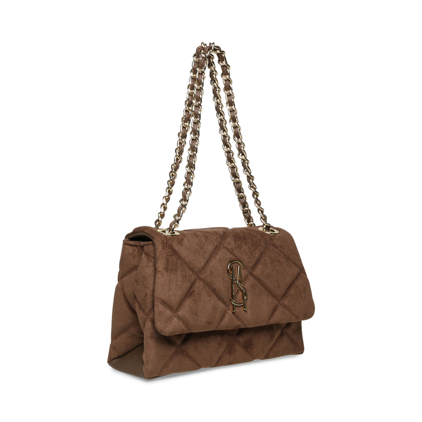 BVOLT-S TAUPE/GOLD SATCHEL BAG