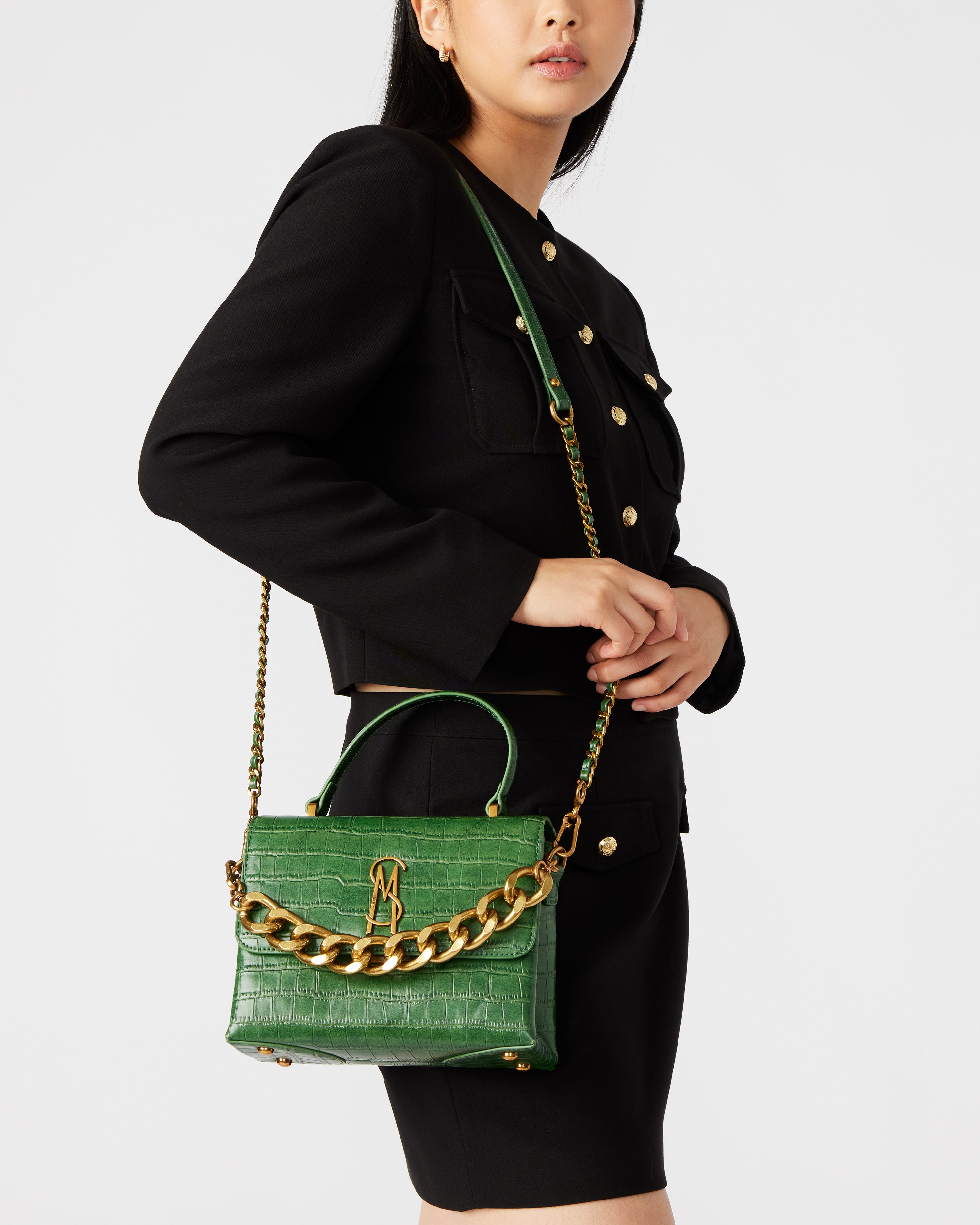 BWORSH-C EMERALD SATCHEL BAG- Hover Image