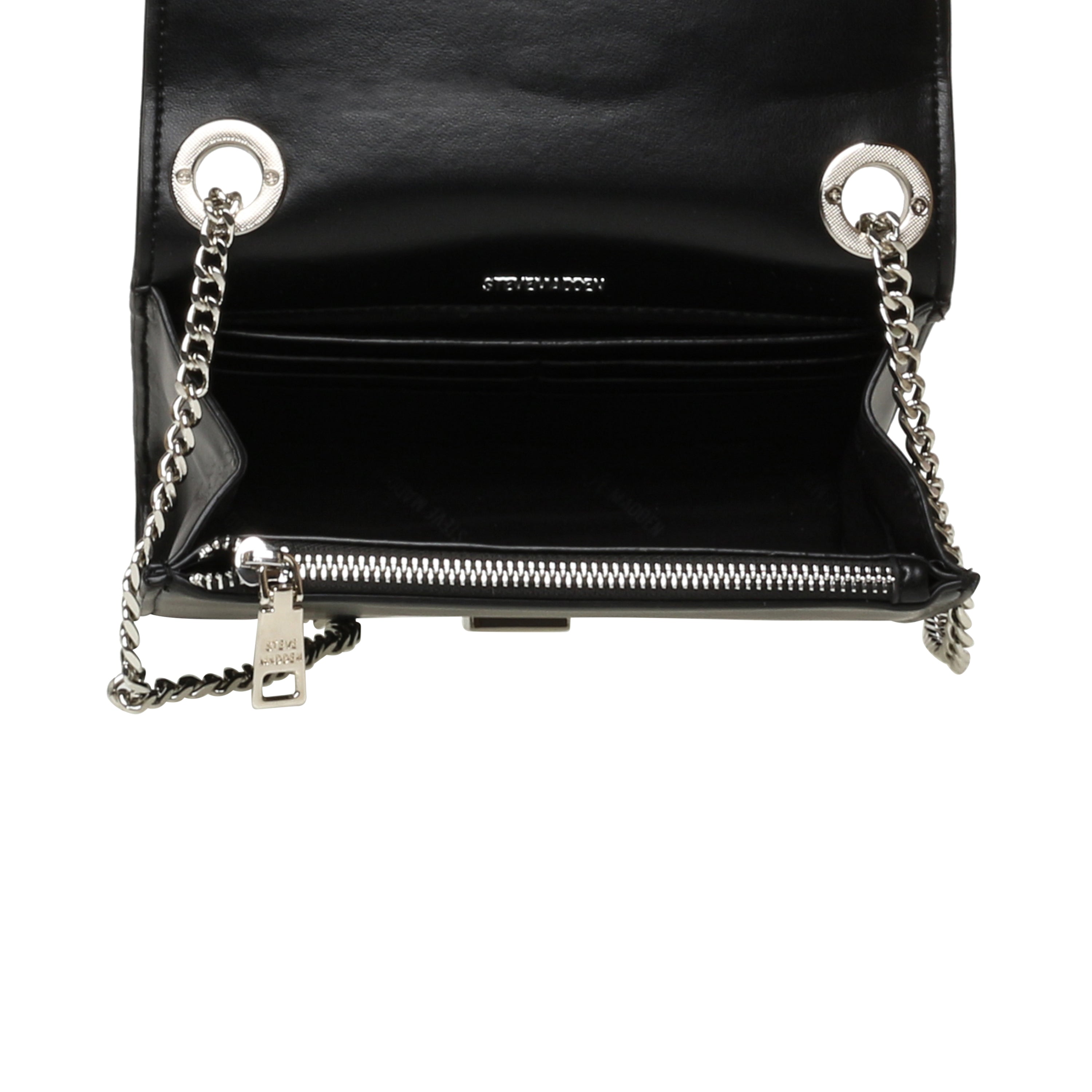 BZOIE BLACK/SILVER CROSSBODY BAG
