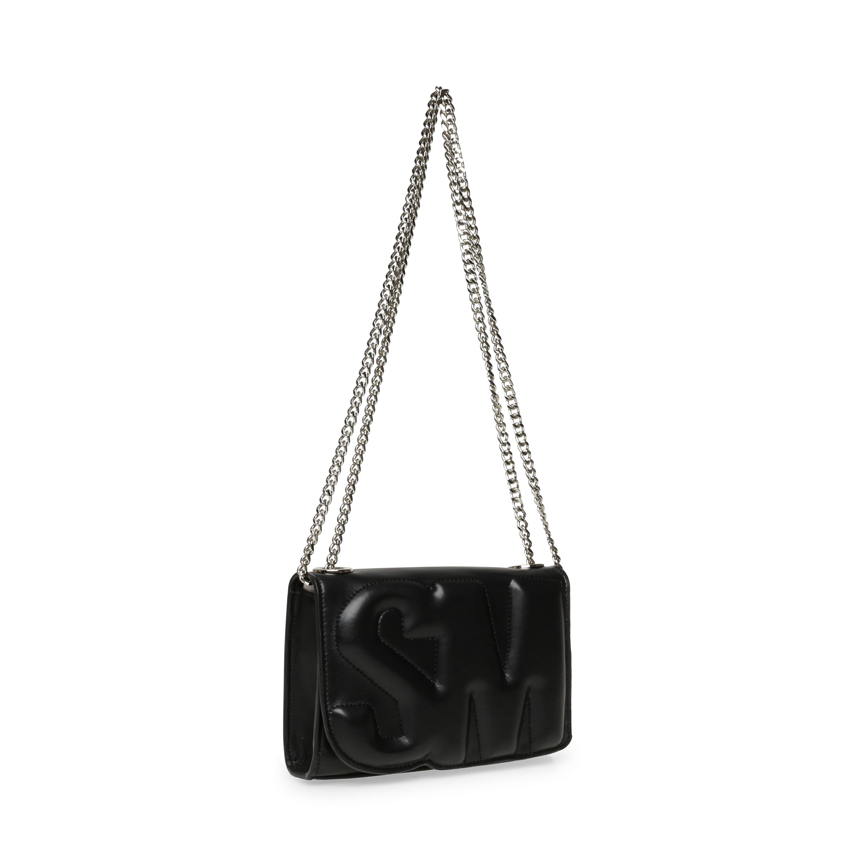 BZOIE BLACK/SILVER CROSSBODY BAG