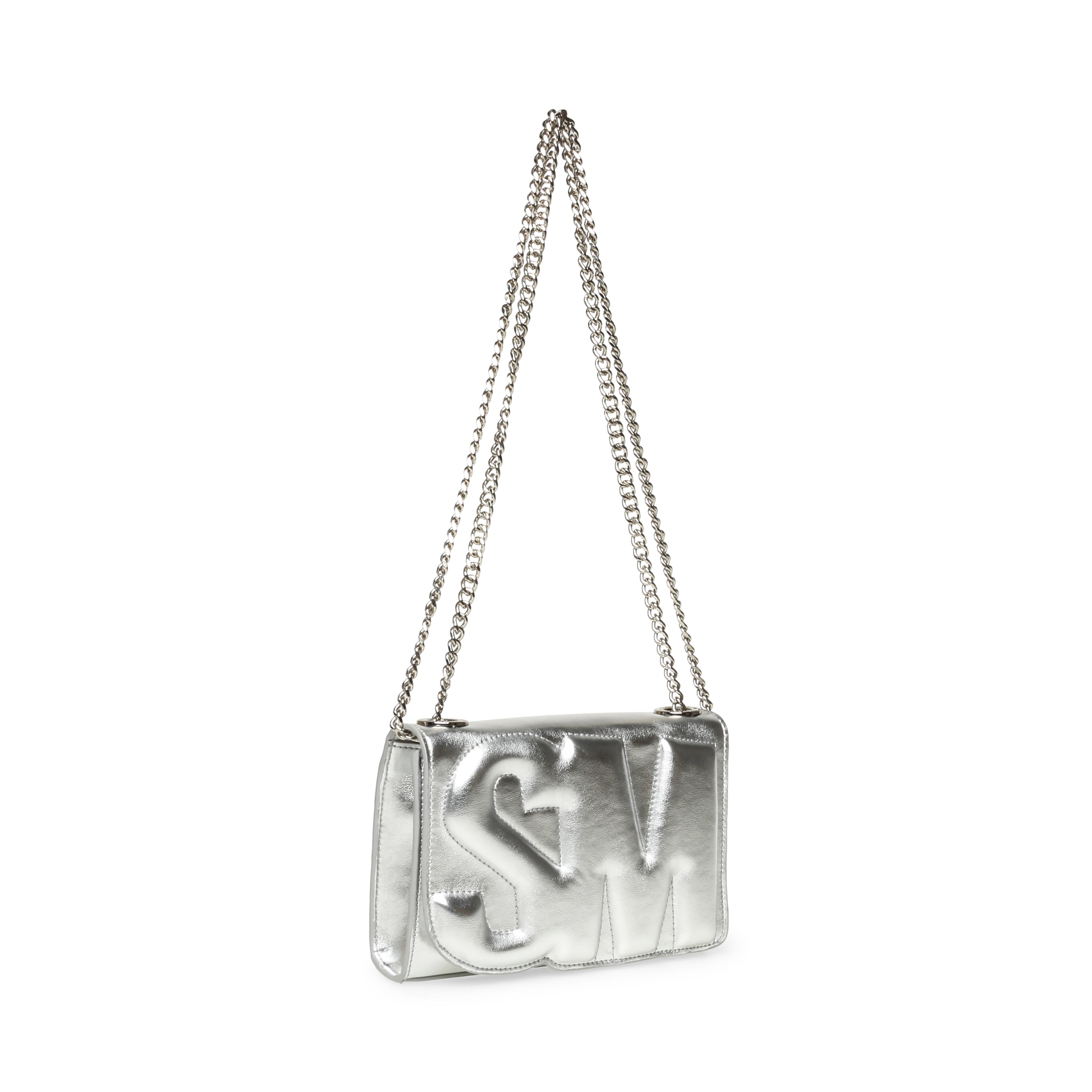 BZOIE SILVER CROSSBODY BAG