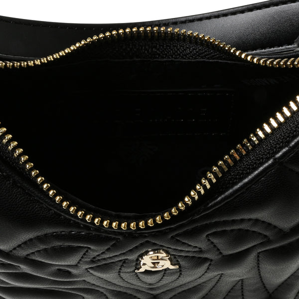 BLIMITED BLACK/GOLD TOP HANDLE BAG