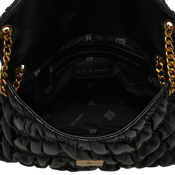 BRITTA-G BLACK/GOLD SHOULDER BAG