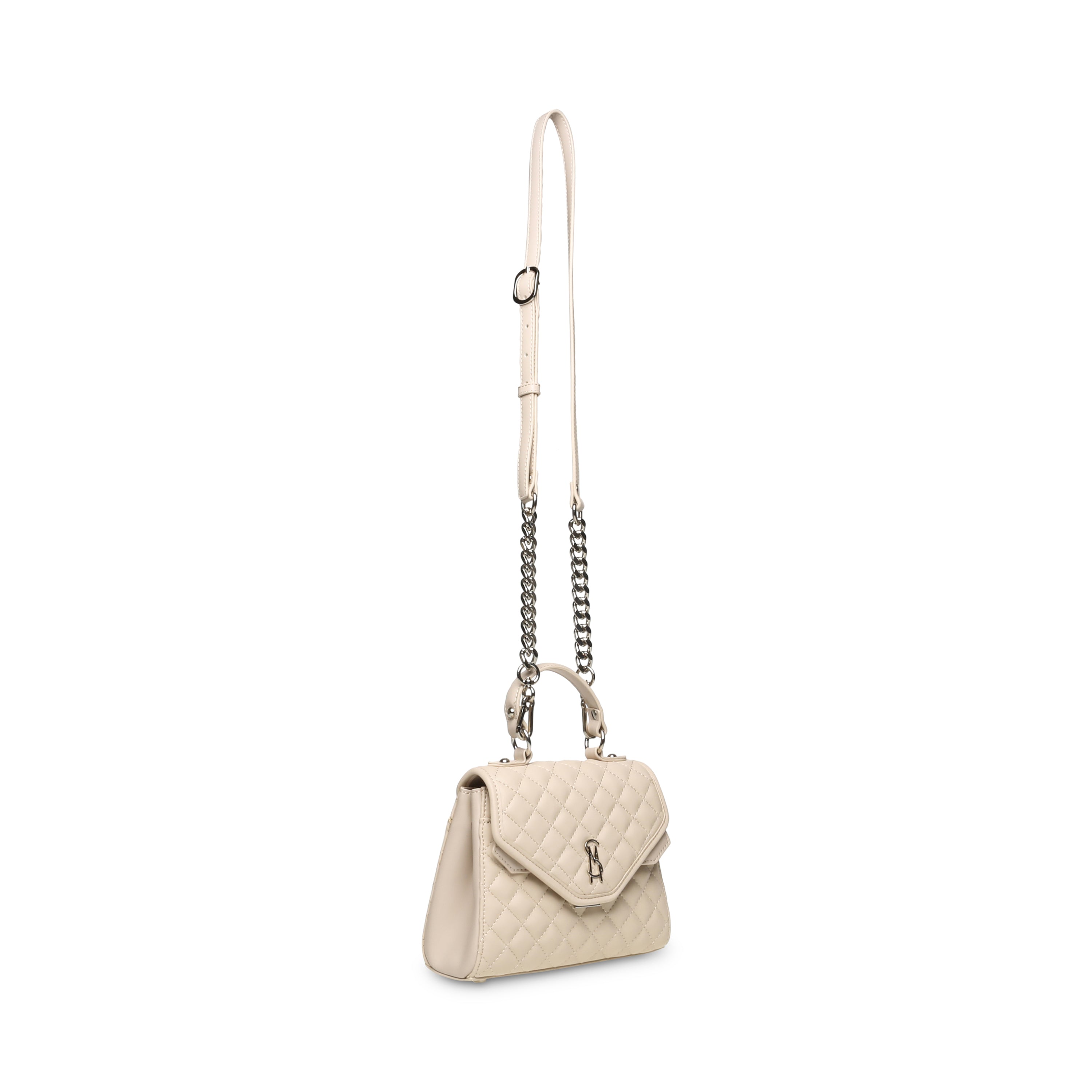 BKEYS BONE/SILVER SATCHEL- Hover Image