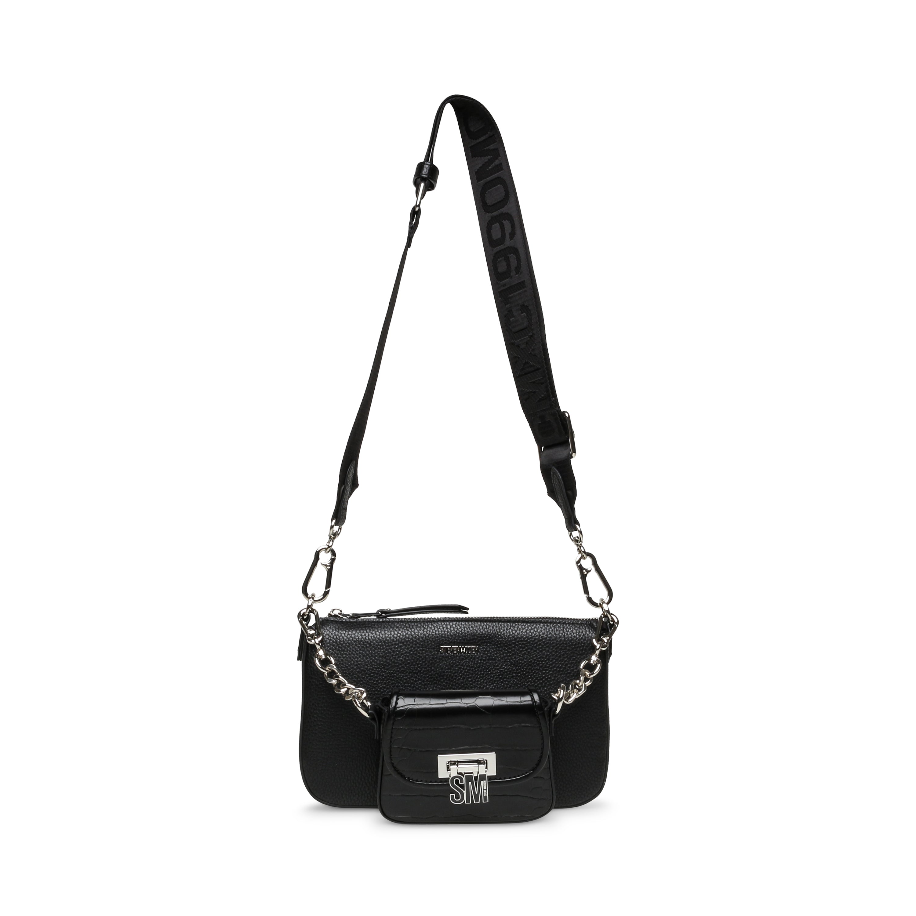 BNAIM BLACK/SILVER CROSSBODY BAG