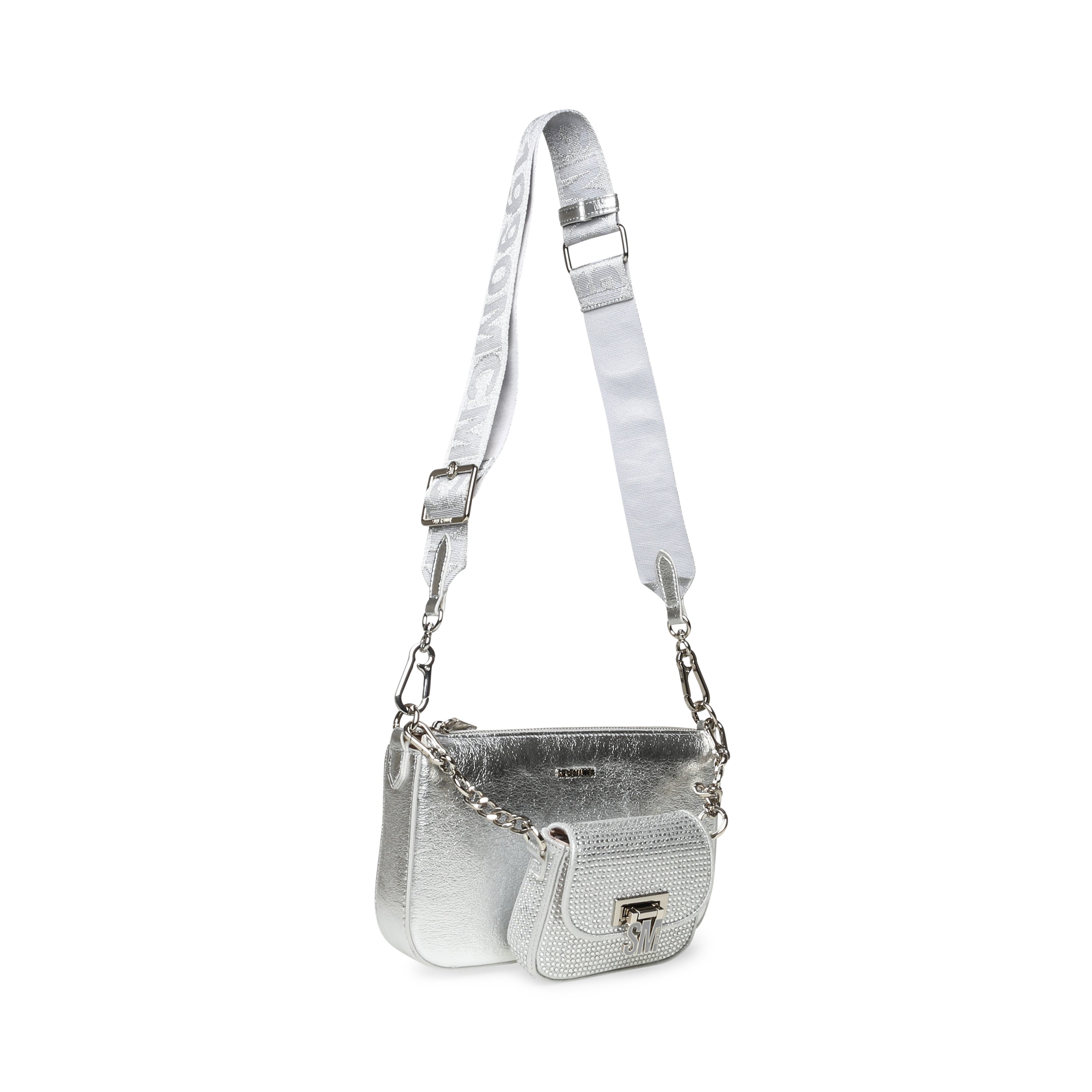 BNAIM-R SILVER CROSSBODY BAG- Hover Image