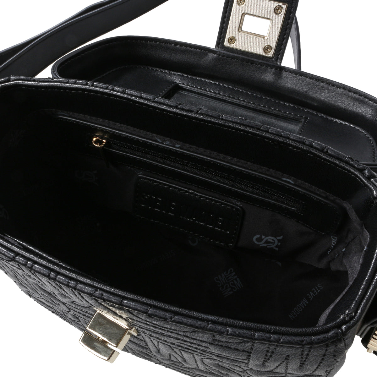 BALLIE BLK/GUNMET CROSSBODY BAG - view 5