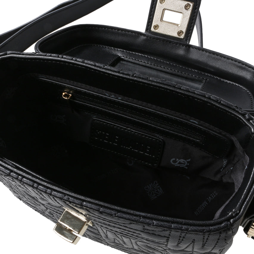 BALLIE BLK/GUNMET CROSSBODY BAG - view 5