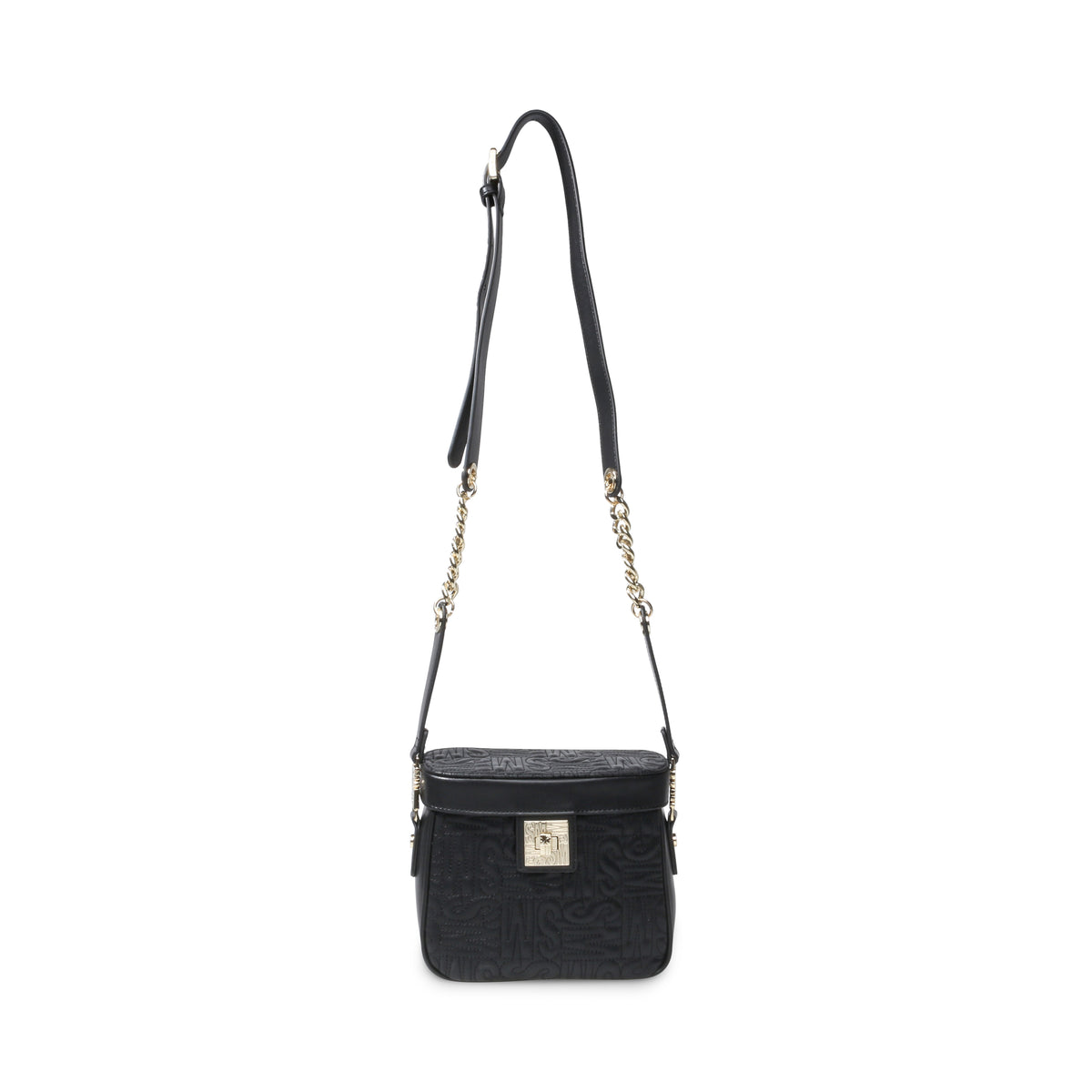 BALLIE BLK/GUNMET CROSSBODY BAG