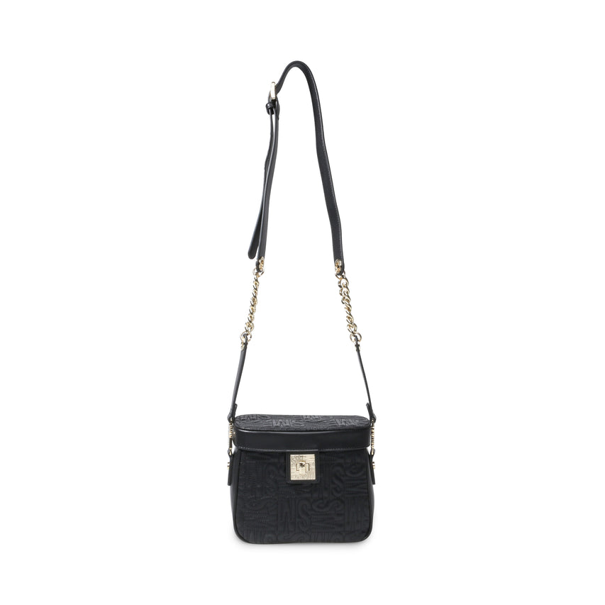BALLIE BLK/GUNMET CROSSBODY BAG