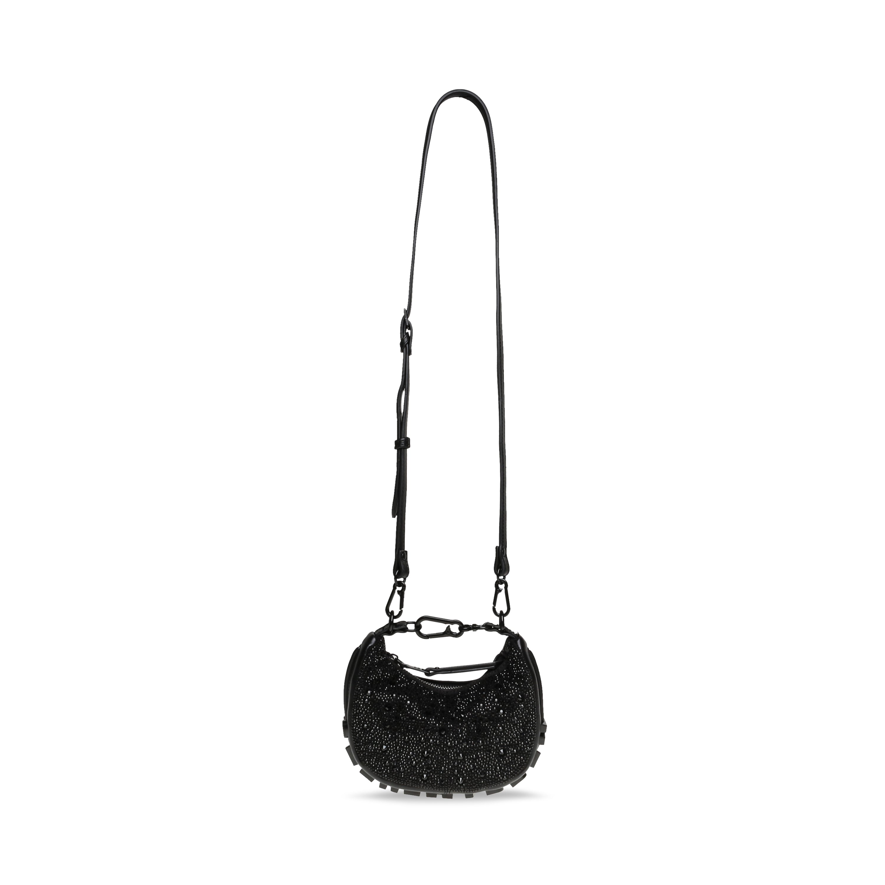 BRISKY-R BLACK/BLACK HOBO BAG