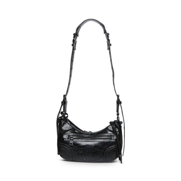 BGLOWING BLACK CROSSBODY HOBO BAG