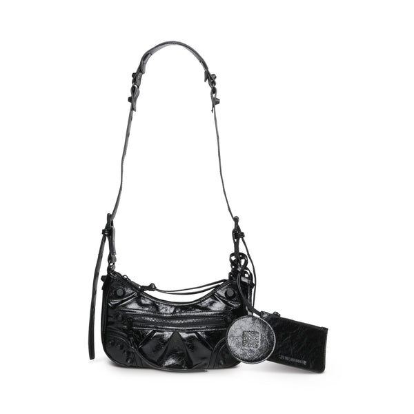 BGLOWING BLACK CROSSBODY HOBO BAG