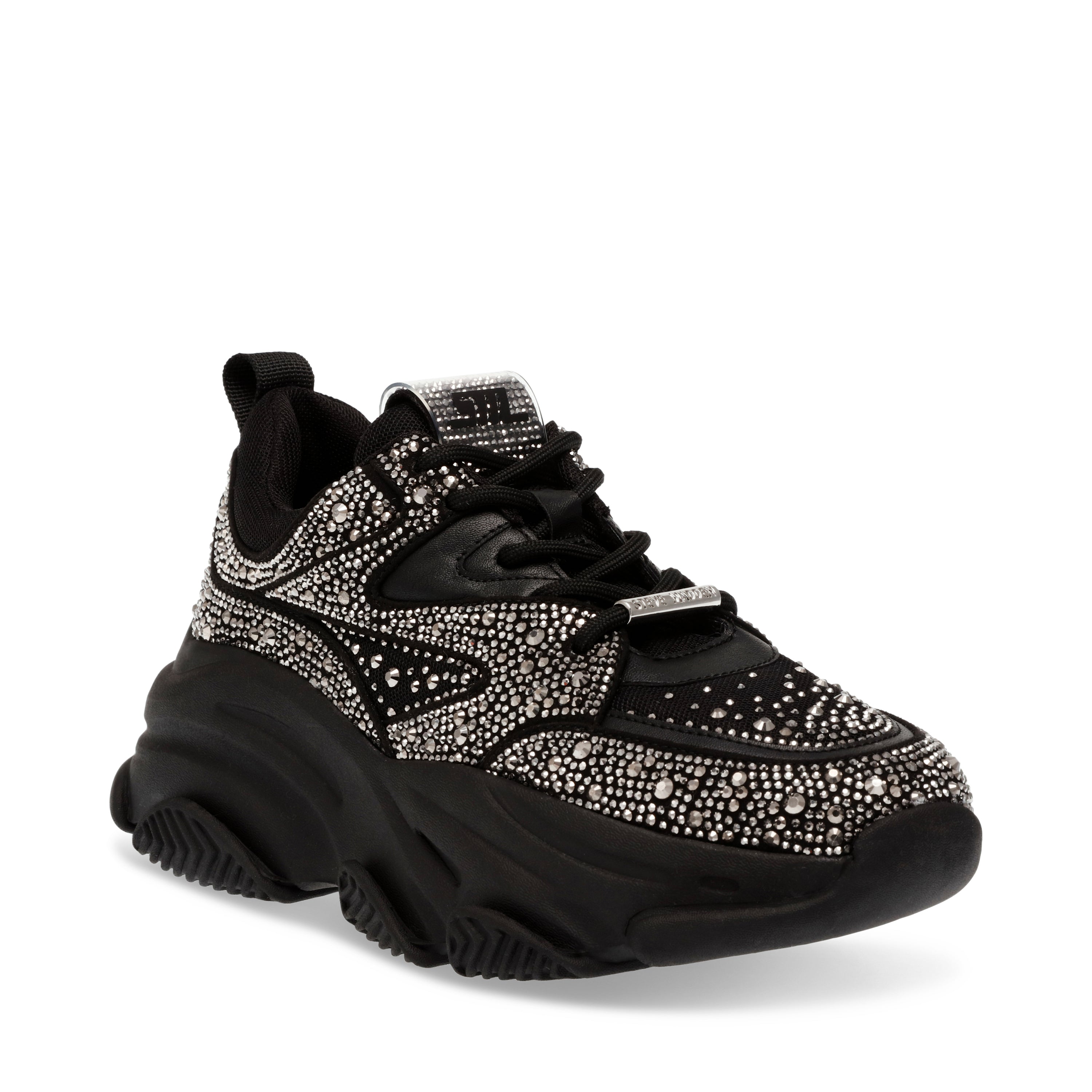 PRIVY BLACK/SILVER SNEAKERS- Hover Image