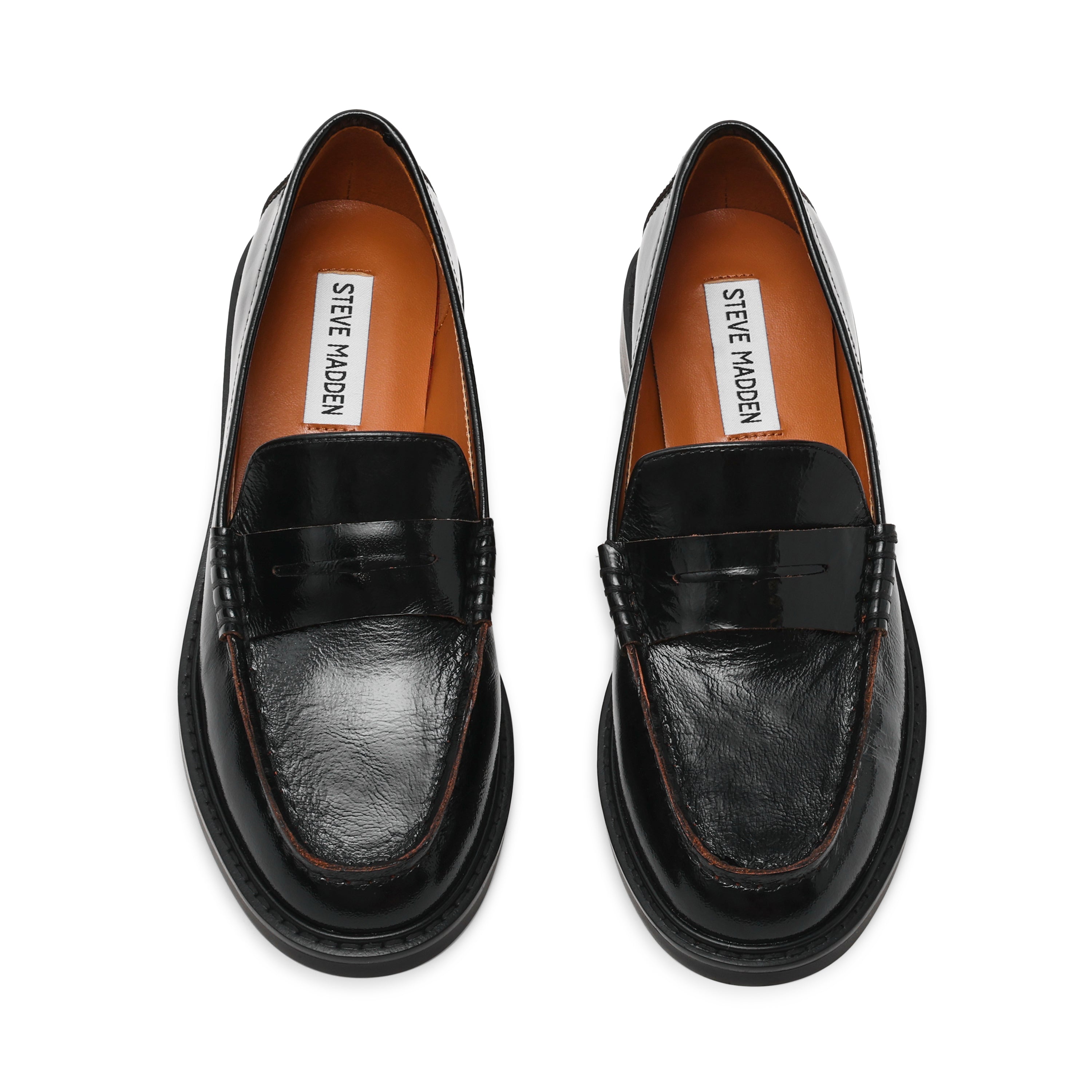 ADISON BLACK LEATHER FLATS