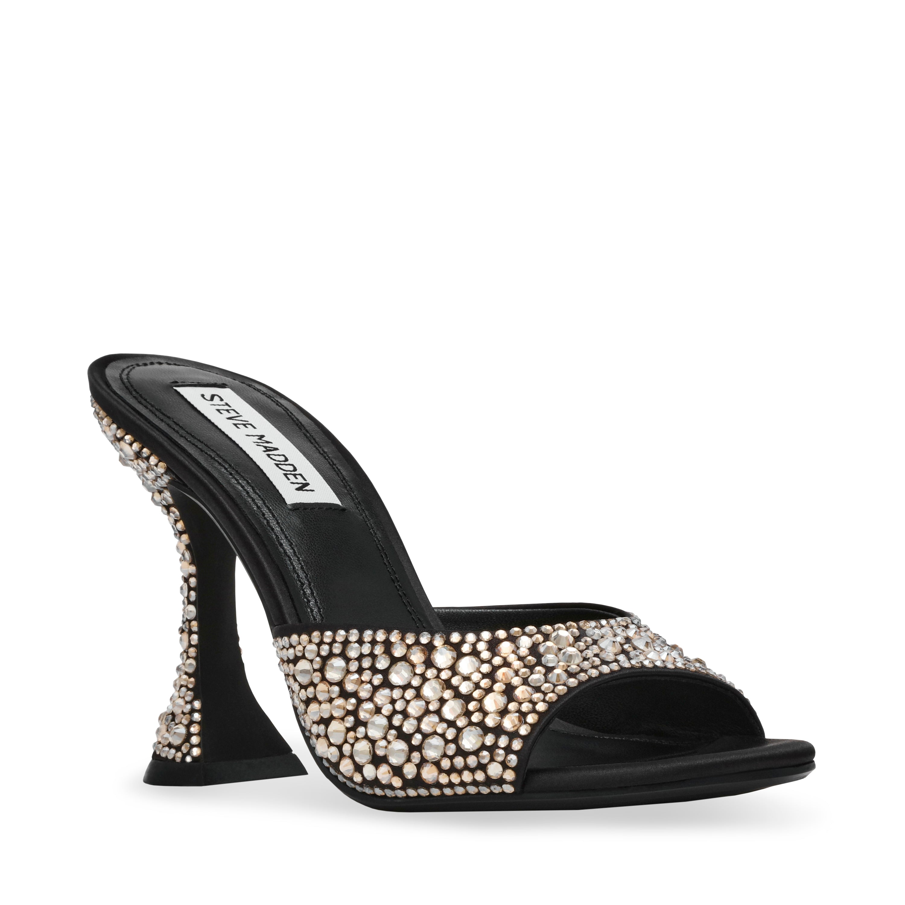 ALEJANDRA-S BLACK/SILVER HEELS- Hover Image