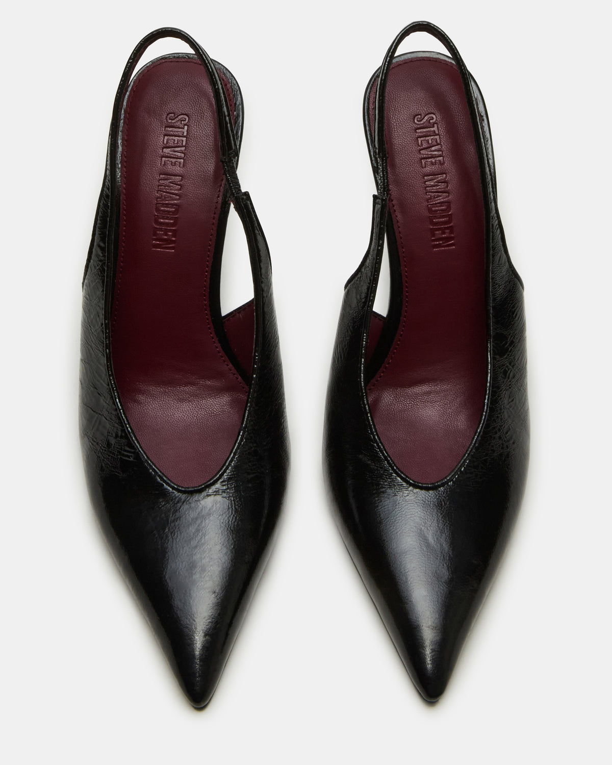 ANDROMEDA BLACK LEATHER HEELS - view 4