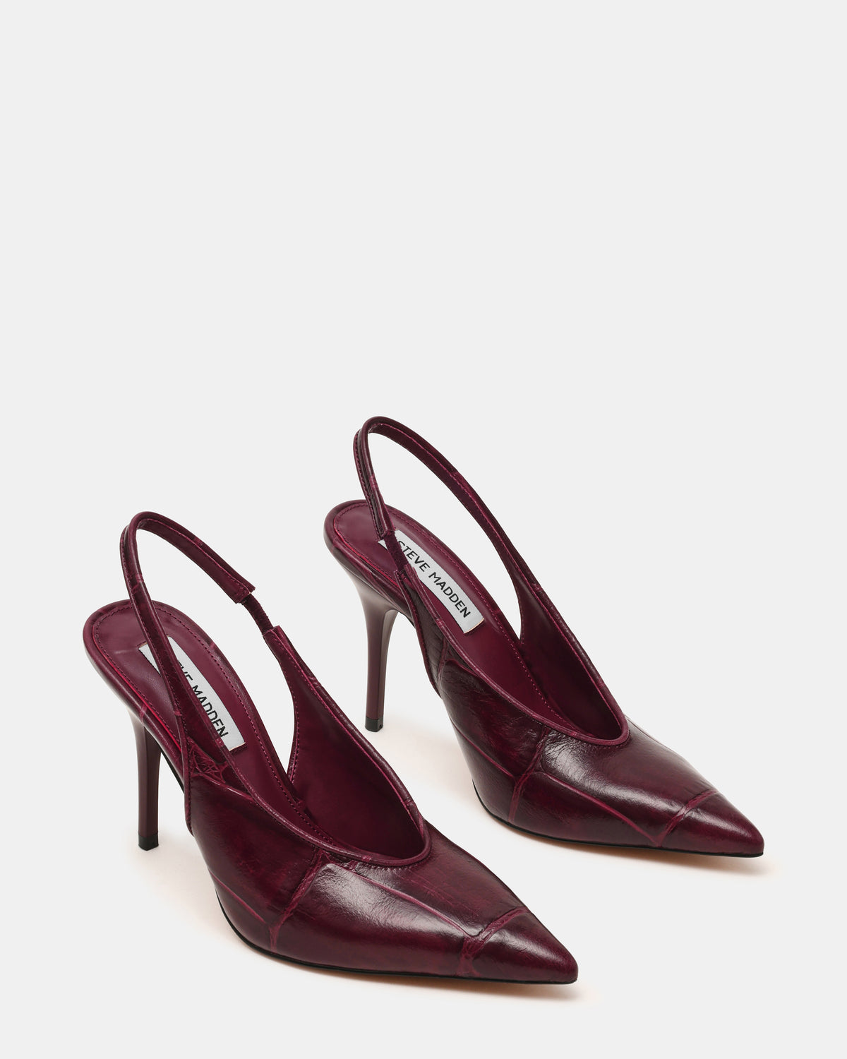ANDROMEDA BURGUNDY EEL HEELS - view 2