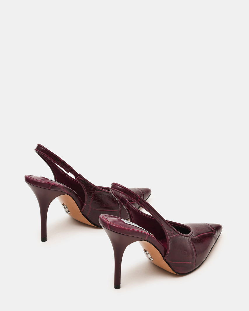 ANDROMEDA BURGUNDY EEL HEELS - view 3