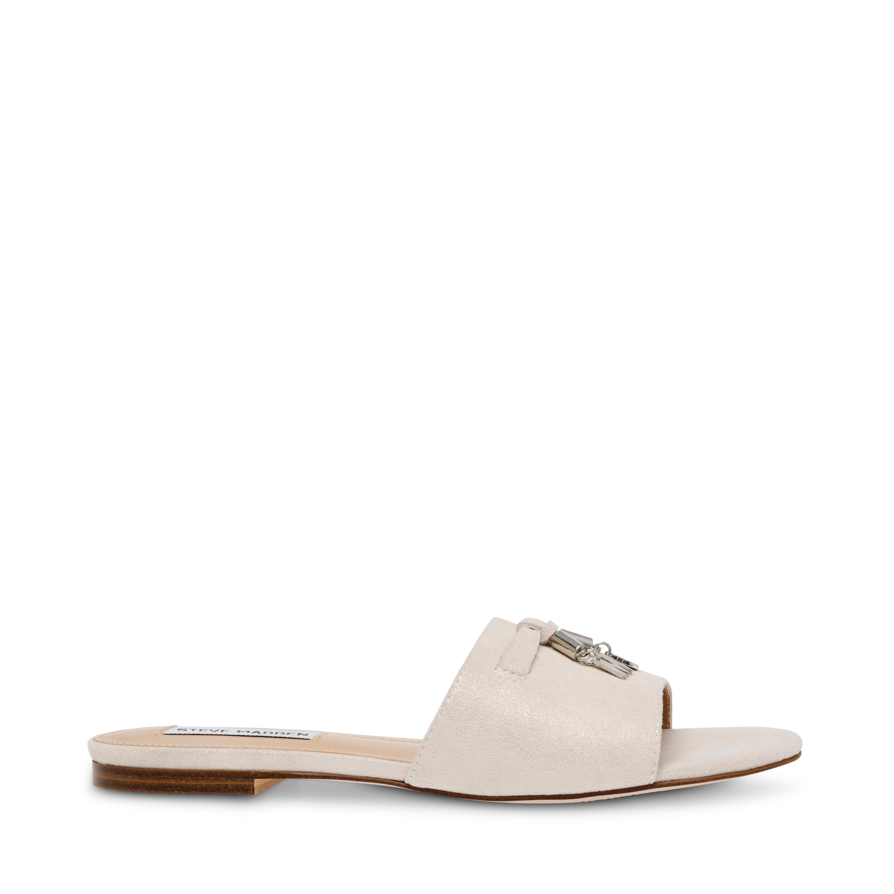 ANJELICA BONE SUEDE SANDALS